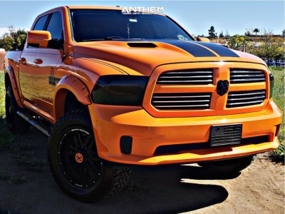 2015 Ram 1500 - 20x10 -24mm - Anthem Off-Road Enforcer - Suspension Lift 4" - 35" x 12.5"