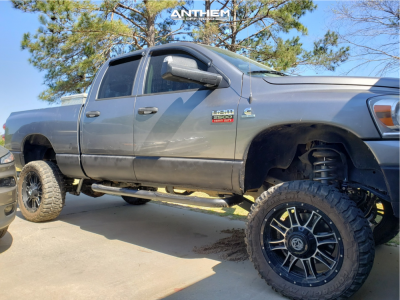1 2007 Ram 2500 Dodge Rough Country Suspension Lift 6in Anthem Instigator Black Machined