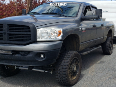 1 2007 Ram 2500 Dodge Rough Country Suspension Lift 6in Anthem Instigator Black Machined