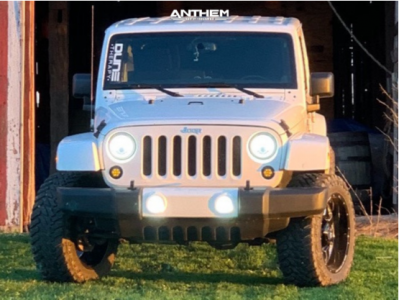 1 2013 Wrangler Jk Jeep Zone Suspension Lift 3in Anthem Commander Black Milled