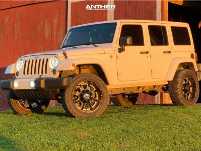 1 2013 Wrangler Jk Jeep Zone Suspension Lift 3in Anthem Commander Black Milled