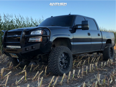 2005 Chevrolet Silverado 1500 - 20x10 -24mm - Anthem Off-Road Enforcer - Suspension Lift 6" - 33" x 12.5"