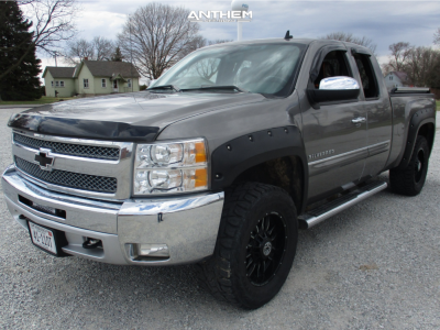 2013 Chevrolet Silverado 1500 - 18x9 -12mm - Anthem Off-Road Equalizer - Leveling Kit - 33" x 12.5"
