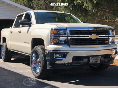 2014 Chevrolet Silverado 1500 - 20x10 -24mm - Anthem Off-Road Gunner - Leveling Kit - 275/55R20