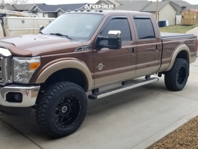2011 Ford F-250 Super Duty - 20x10 -24mm - Anthem Off-Road Instigator - Suspension Lift 4" - 37" x 12.5"