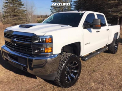 2017 Chevrolet Silverado 3500 HD - 20x10 -24mm - Anthem Off-Road Defender - Suspension Lift 3" - 305/55R20