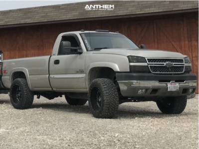 1 2005 Silverado 2500 Hd Chevrolet Stock Leveling Kit Anthem Gunner Black Milled