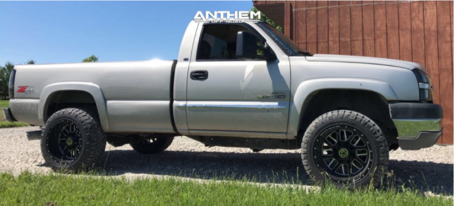 1 2005 Silverado 2500 Hd Chevrolet Stock Leveling Kit Anthem Gunner Black Milled