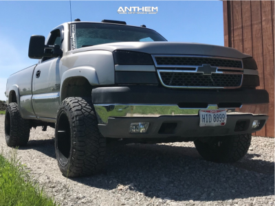 1 2005 Silverado 2500 Hd Chevrolet Stock Leveling Kit Anthem Gunner Black Milled