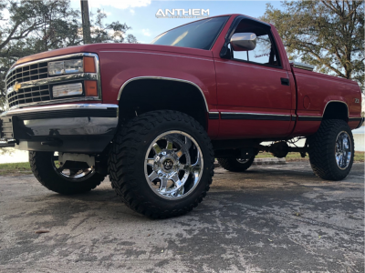 1990 Chevrolet K1500 - 20x12 -44mm - Anthem Off-Road Commander - Suspension Lift 6" - 35" x 12.5"