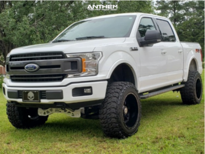 2018 Ford F-150 - 20x12 -44mm - Anthem Off-Road Instigator - Suspension Lift 6" - 35" x 12.5"