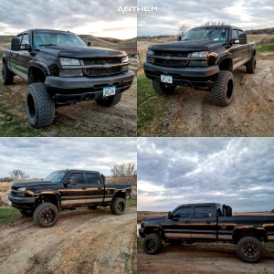 1 2005 Silverado 2500 Hd Chevrolet Superlift Suspension Lift 6in Anthem Gunner Black