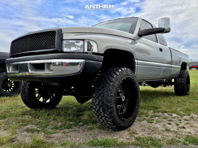 1 1997 Ram 2500 Dodge Rough Country Suspension Lift 3in Anthem Off Road A776 Instigator Black