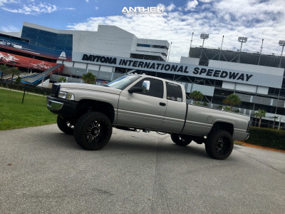 1 1997 Ram 2500 Dodge Rough Country Suspension Lift 3in Anthem Off Road A776 Instigator Black