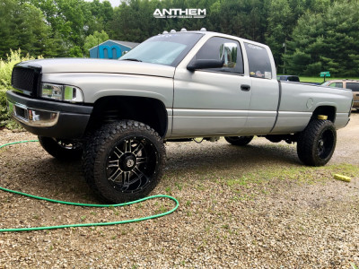 1 1997 Ram 2500 Dodge Rough Country Suspension Lift 3in Anthem Off Road A776 Instigator Black