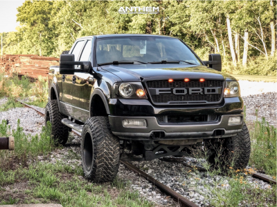 1 2005 F 150 Ford Fabtech Suspension Lift 6in Body 3in Anthem Gunner Matte Black