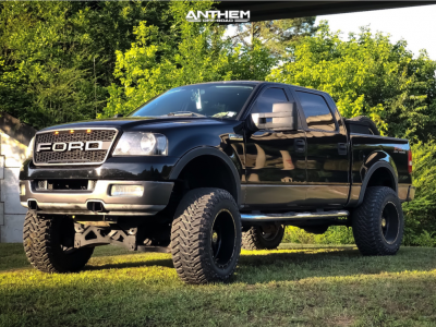 1 2005 F 150 Ford Fabtech Suspension Lift 6in Body 3in Anthem Gunner Matte Black