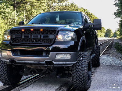 1 2005 F 150 Ford Fabtech Suspension Lift 6in Body 3in Anthem Gunner Matte Black