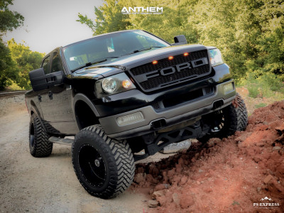 1 2005 F 150 Ford Fabtech Suspension Lift 6in Body 3in Anthem Gunner Matte Black