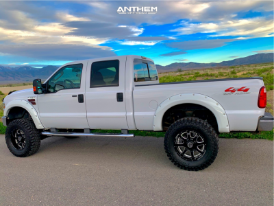 2008 Ford F-350 Super Duty - 20x10 -24mm - Anthem Off-Road Commander - Suspension Lift 6" - 37" x 13.5"