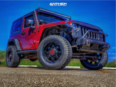 2008 Jeep Wrangler - 18x9 0mm - Anthem Off-Road Commander - Suspension Lift 2.5" - 33" x 12.5"