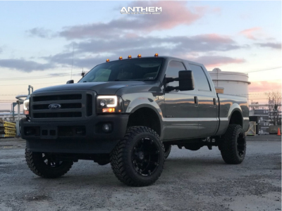 1999 Ford F-350 Super Duty - 20x12 -44mm - Anthem Off-Road Defender - Suspension Lift 4" - 35" x 12.5"