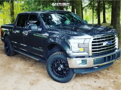 2016 Ford F-150 - 18x9 12mm - Anthem Off-Road Instigator - Suspension Lift 2.5" - 285/65R18