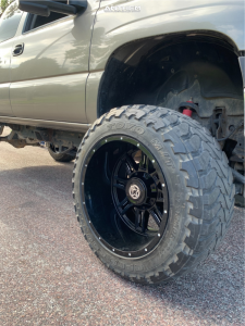 1 1999 Silverado 2500 Chevrolet Stock Suspension Lift 6in Body 3in Anthem Instigator Satin Black