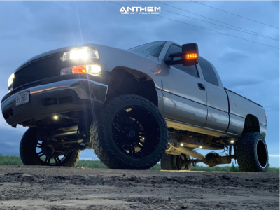 1 1999 Silverado 2500 Chevrolet Stock Suspension Lift 6in Body 3in Anthem Off Road Instigator Machined Black