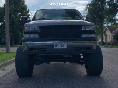 1 1999 Silverado 2500 Chevrolet Stock Suspension Lift 6in Body 3in Anthem Off Road Instigator Machined Black
