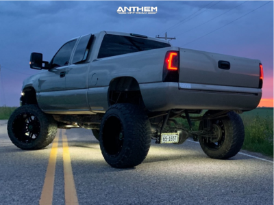 1 1999 Silverado 2500 Chevrolet Stock Suspension Lift 6in Body 3in Anthem Off Road Instigator Machined Black