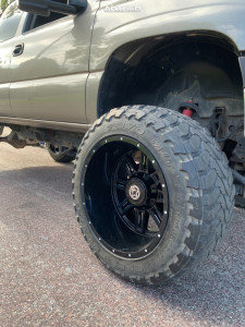 1 1999 Silverado 2500 Chevrolet Stock Suspension Lift 6in Body 3in Anthem Off Road Instigator Machined Black