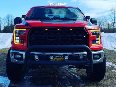 1 2015 F 150 Ford Readylift Suspension Lift 35in Anthem Off Road Defender Black