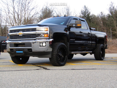2016 Chevrolet Silverado 2500 HD - 20x10 -24mm - Anthem Off-Road Equalizer - Leveling Kit - 295/55R20