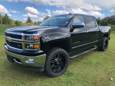 1 2014 Silverado 1500 Chevrolet Motofab Suspension Lift 3in Anthem Off Road Instigator Machined Black