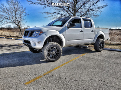 1 2012 Frontier Nissan Rough Country Suspension Lift 6in Anthem Off Road Defender Black