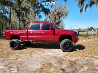 1 2006 Sierra 2500 Hd Classic Gmc Fabtech Suspension Lift 6in Anthem A751 Machined Black