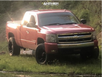 1 2007 Silverado 1500 Chevrolet Rough Country Suspension Lift 25in Anthem Off Road Defender Black