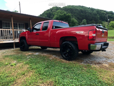 1 2007 Silverado 1500 Chevrolet Rough Country Suspension Lift 25in Anthem Off Road Defender Black