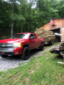 1 2007 Silverado 1500 Chevrolet Rough Country Suspension Lift 25in Anthem Off Road Defender Black
