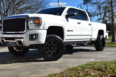 2016 GMC Sierra 2500 HD - 20x12 -44mm - Anthem Off-Road Gunner - Leveling Kit - 33" x 12.5"