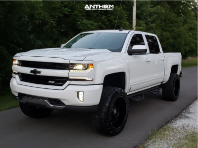 2018 Chevrolet Silverado 1500 - 22x12 -44mm - Anthem Off-Road Instigator - Suspension Lift 7" - 35" x 12.5"