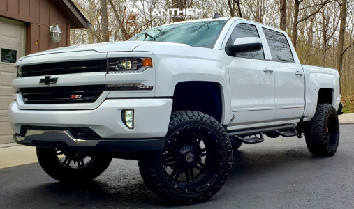 1 2018 Silverado 1500 Chevrolet Rough Country Suspension Lift 7in Anthem Instigator Matte Black