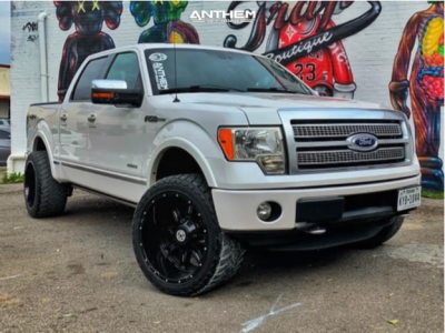 2012 Ford F-150 - 22x12 -44mm - Anthem Off-Road Instigator - Leveling Kit - 33" x 12.5"