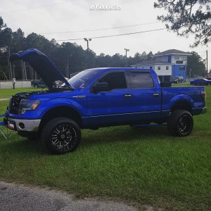 1 2012 F 150 Ford Rough Country Suspension Lift 4in Anthem Off Road A761 Gunner Machined Accents
