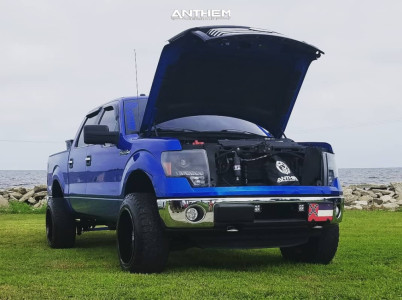 1 2012 F 150 Ford Rough Country Suspension Lift 4in Anthem Off Road A761 Gunner Machined Accents
