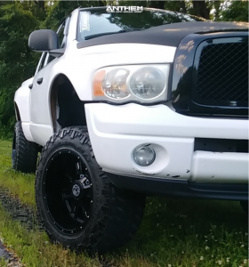 1 2003 Ram 1500 Dodge Supreme Suspension Lift 3in Anthem Off Road A771 Instigator Black