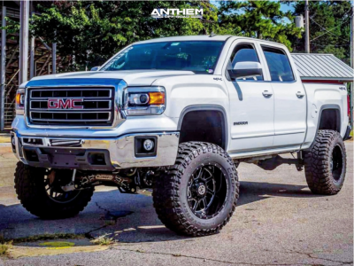 2014 GMC Sierra 1500 - 20x12 -44mm - Anthem Off-Road Gunner - Suspension Lift 9" - 37" x 13.5"