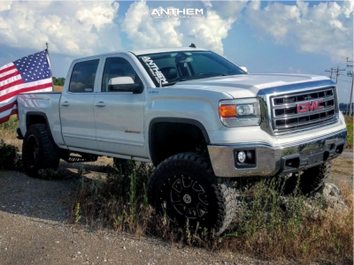 1 2014 Sierra 1500 Gmc Mcgaughys Suspension Lift 9in Anthem Gunner Black Milled