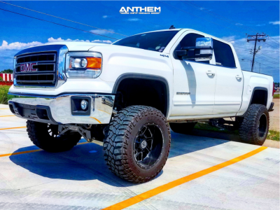 1 2014 Sierra 1500 Gmc Mcgaughys Suspension Lift 9in Anthem Gunner Black Milled